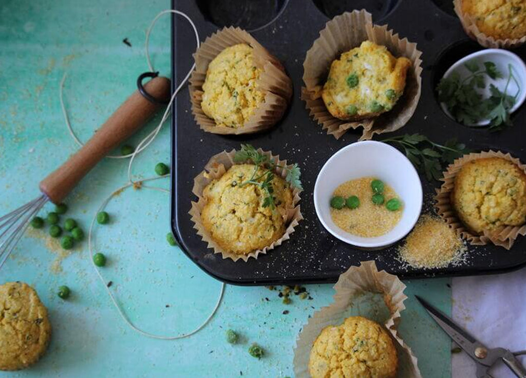 From the Holle Kitchen - Polenta Vegetable Muffins